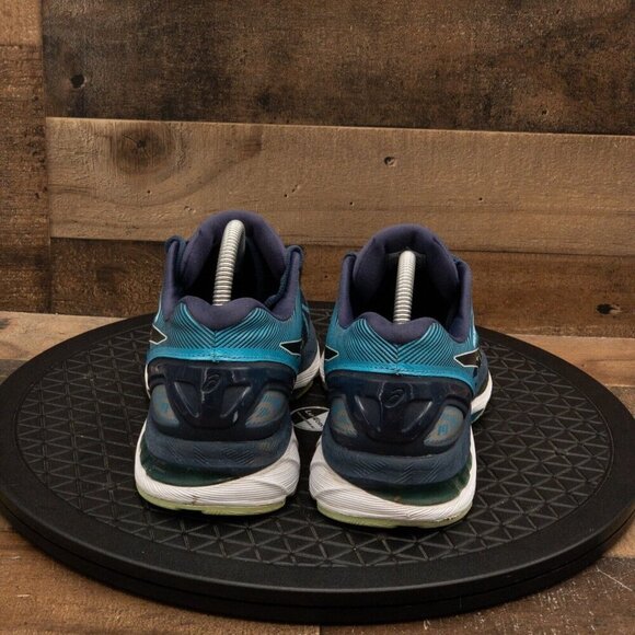 ASICS GEL NIMBUS 19 WOMENS ATHLETIC SHOES RUNNING WALKING GYM BLUE LOW SIZE 10 - Picture 7 of 9